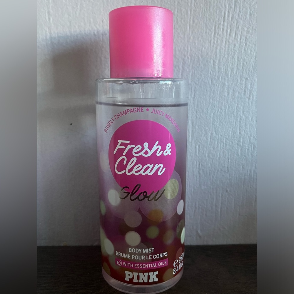 Victoria's Secret VS PINK Fresh and Clean Glow Fragrance Body Mist Spray 8.4 oz